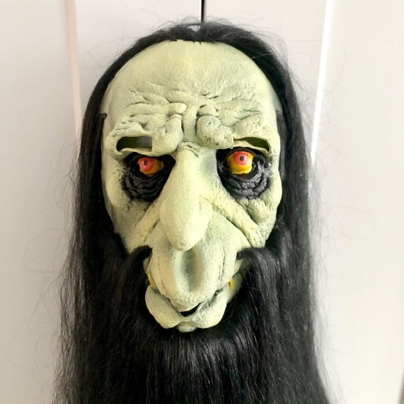 Halloween Mask, Vintage 2003, The Paper Magic Group, Creepy Mask, Beard, Zombie - Picture 2 of 16